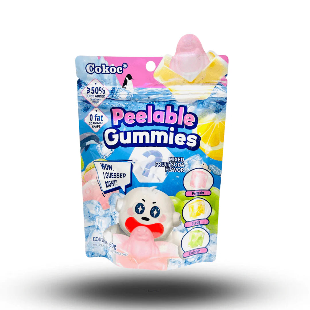 Peelable Gummies Soda Flavour 60g