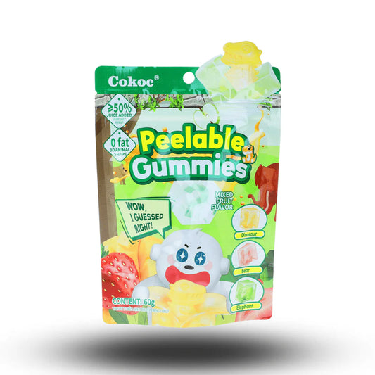 Peelable Gummies Fruit Flavour 60g