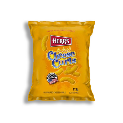 Herr's Baked Cheese Curls 113g MHD 12.12.24