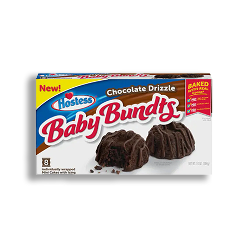 Hostess Baby Bundts Chocolate 8er Pack 284g