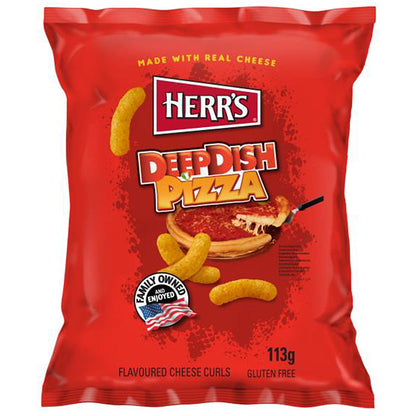 Herrs Deep Dish Pizza Cheese Curls MHD 13.12.24