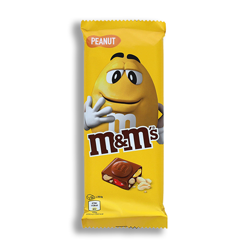 M&M`s Peanut Block Schokolade 165g MHD 15.04.2024