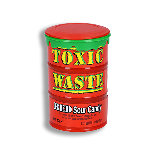 Toxic Waste Red Sour Candy 42g